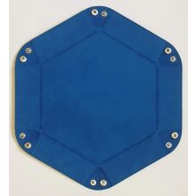 Hatszög alakú kockadobó tálca 16 cm