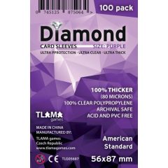   Diamond Purple: American Standard (56x87 mm, 80 mikron, 100 db) kártyavédő
