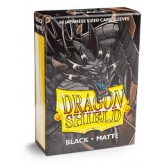   Dragon Shield Small Sleeves - Japanese Matte Black (60 db) kártyavédő