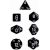 Chessex Opaque Polyhedral 7 darabos kockakészlet
