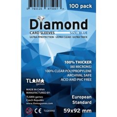   Diamond Blue: European Standard (59 x 92mm, 80 mikron, 100 db) kártyavédő
