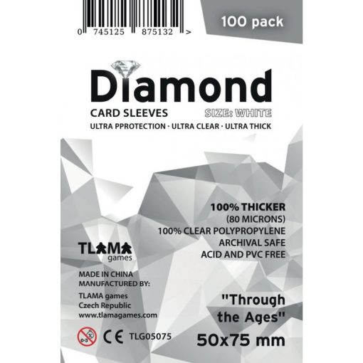 Diamond White: "Through the Ages" (50x75 mm) (80 mikron, 100 db) kártyavédő