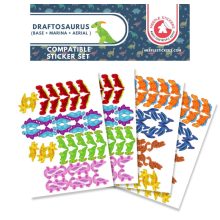 Draftosaurus társasjáték + Marina + Aerial kiegészítő matricakészlet matricakészlet