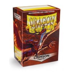   Dragon Shield Small Sleeves - Japanese Matte Crimson (60 db) kártyavédő