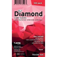   Diamond Pink: Tarot (70x120 mm, 80 mikron, 100 db) kártyavédő