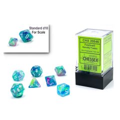   Chessex Mini-Polyhedral WaterlilyTM/white 7 darabos mini kockakészlet