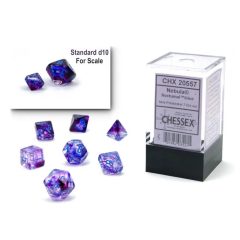   Chessex Mini-Polyhedral NocturnalTM/blue 7 darabos mini kockakészlet