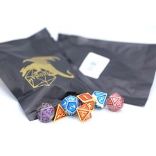 HYMGHO Mystery Pack Full Set Non-matching fém dobókocka készlet társas- és szerepjátékokhoz