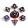 Chessex Mini 10mm Polyhedral Dice set: Stardust Galaxy 7 darabos mini kockakészlet