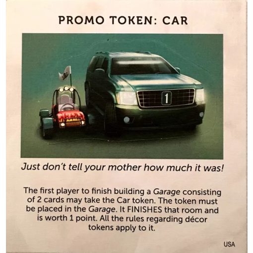 Autó promó az Álomház társasjátékhoz