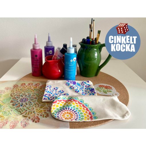 Textilfestés workshop ajándékutalvány a Cinkelt kockába