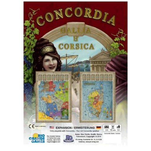 Concordia: Gallia és Corsica társasjáték kiegészítő (angol és német nyelvű)