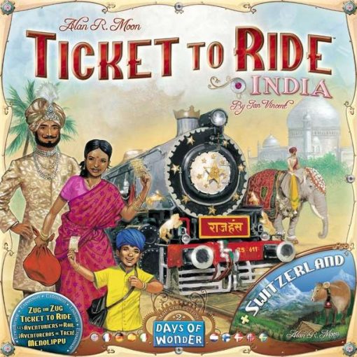 Ticket To Ride Map Collection 2: India & Switzerland (angol nyelvű) társasjáték kiegészítő