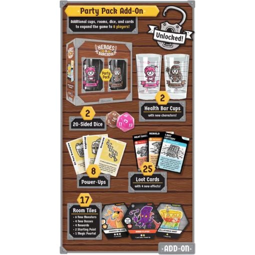 Heroes of Barcadia Party Pack (angol nyelvű) társasjáték kiegészítő