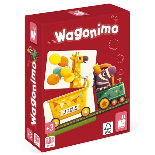 Janod Wagonimo párosító játék