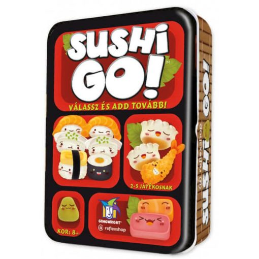 Sushi Go társasjáték + ajándék Szójaszósz promó lapok