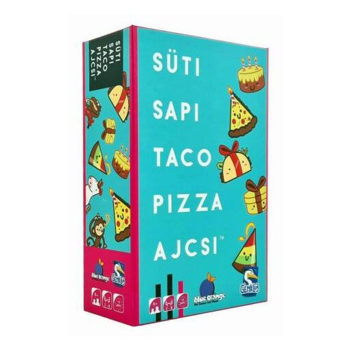 Süti, sapi, taco, pizza, ajcsi társasjáték