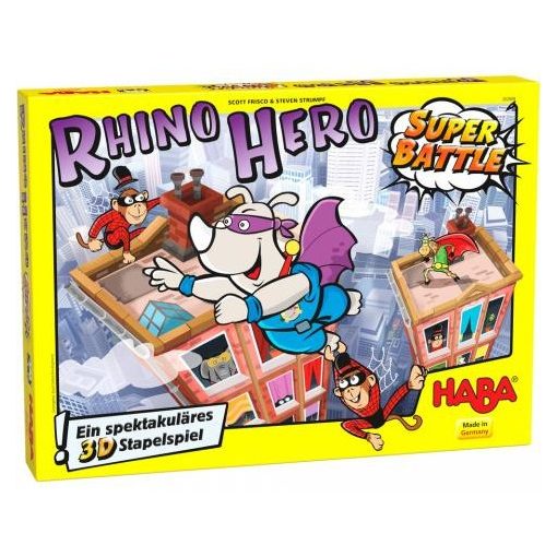 Haba: Rhino Hero - Szuperhősök csatája társasjáték