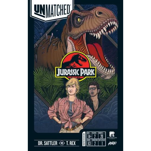 Unmatched: Jurassic Park – Dr. Sattler vs. T. Rex (angol nyelvű) társasjáték