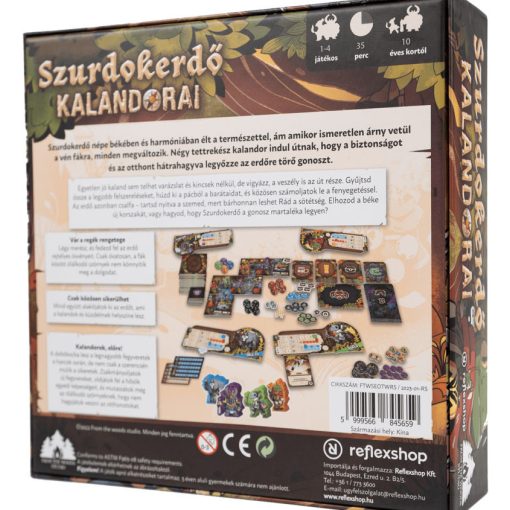 Szurdokerdő kalandorai társasjáték