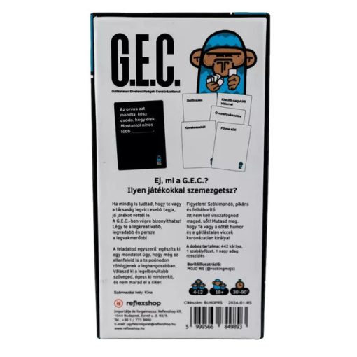 G.E.C. - Gátlástalan Elvetemültségek Cenzúrázatlanul társasjáték