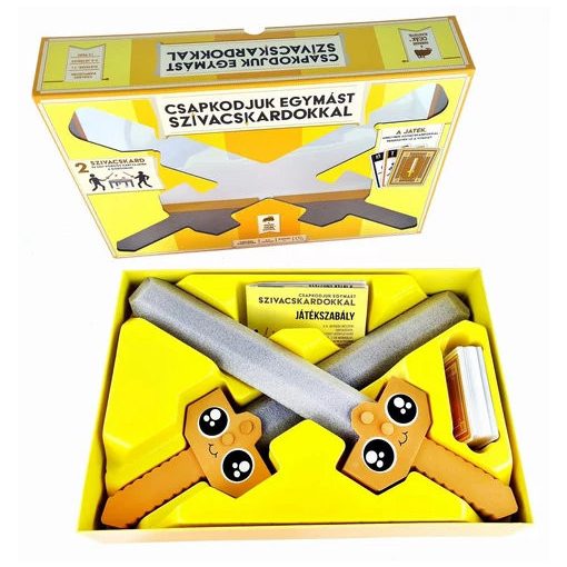 Csapkodjuk egymást szivacskardokkal társasjáték