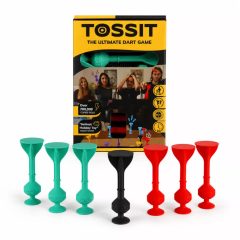   Tossit Starter Pack társasjáték – Kék, Sárga | Szilikon Tapadókorongos Darts