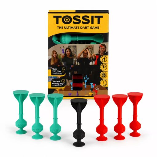 Tossit Starter Pack társasjáték – Kék, Sárga | Szilikon Tapadókorongos Darts