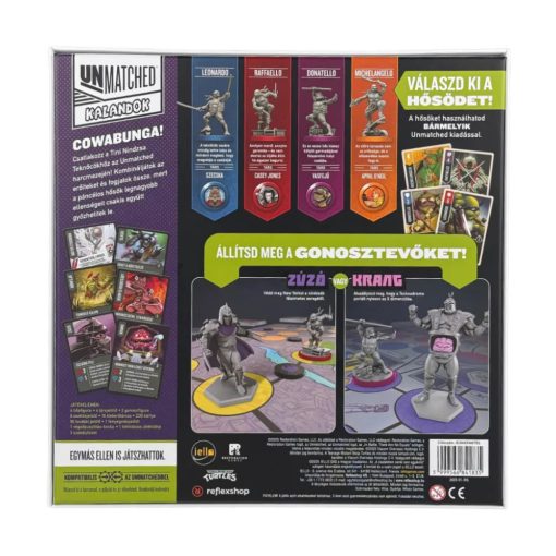 Unmatched Kalandok: Teenage Mutant Ninja Turtles társasjáték