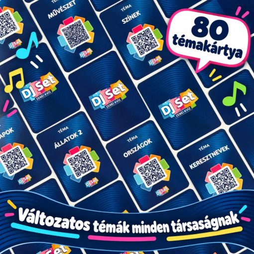 DJ Set partijáték – zenés kvíz és gyors reagálás társasjáték