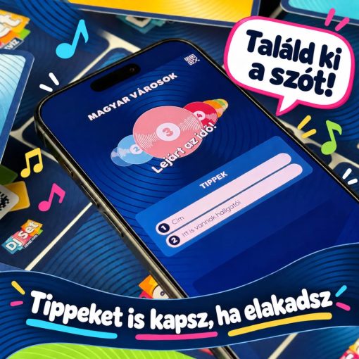 DJ Set partijáték – zenés kvíz és gyors reagálás társasjáték