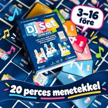 DJ Set partijáték – zenés kvíz és gyors reagálás társasjáték