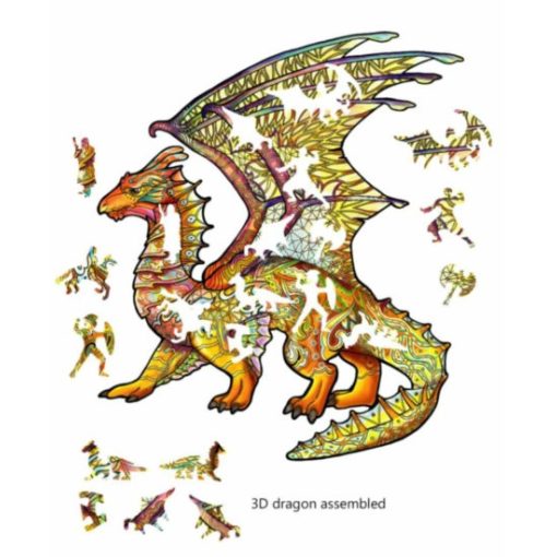 Fa sárkány kirakó (104 darabos)